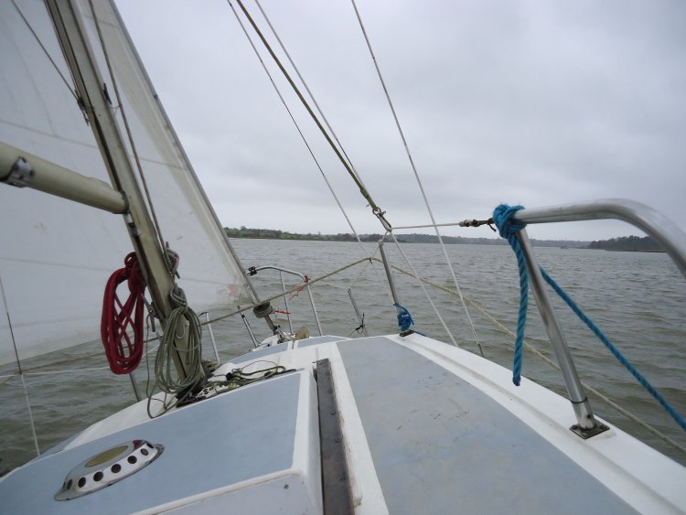 Sailing well on the Deben, 23/01/2011