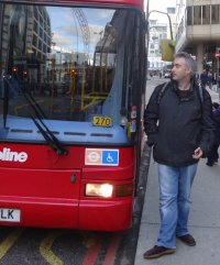 Dan Brickley and a bus — what could possibly go wrong?