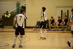 action shot from England Hockey's Boys U18 Super 6s Junior Club Championships, 2016
