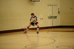 action shot from England Hockey's Boys U18 Super 6s Junior Club Championships, 2016