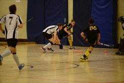 action shot from England Hockey's Boys U18 Super 6s Junior Club Championships, 2016