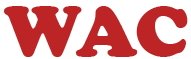 WAC stylised lettering for logo