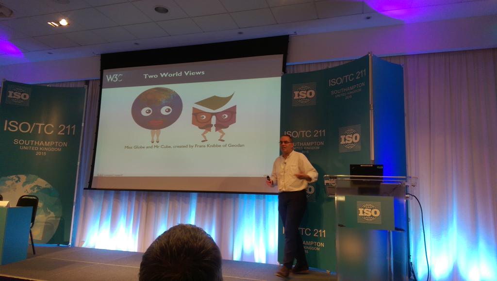 Self delivering talk at Ordnance Survey, Southampton, 10 June 2015, during the TC 211 meeeting