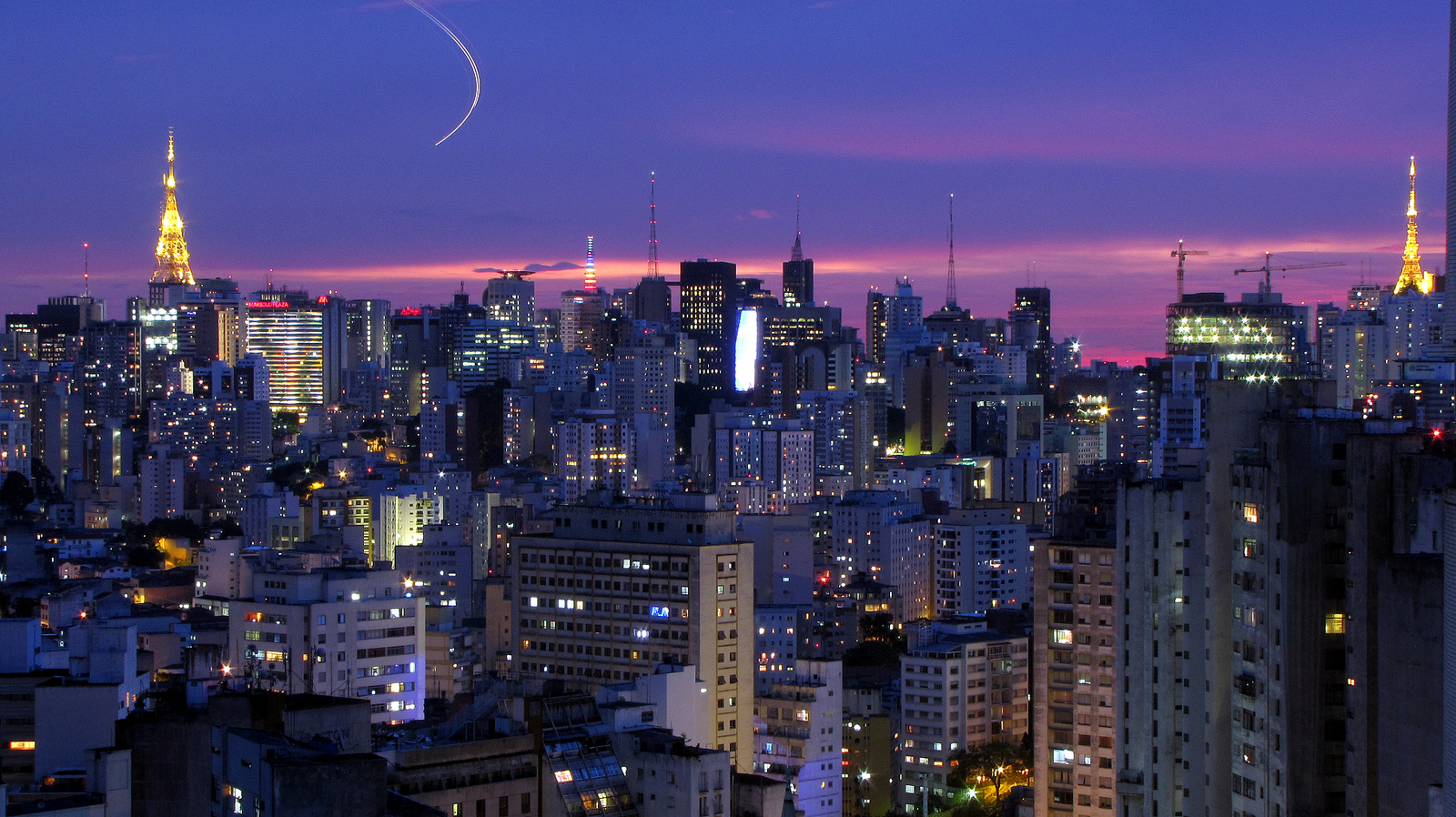 Sao Paulo skyline at dusk